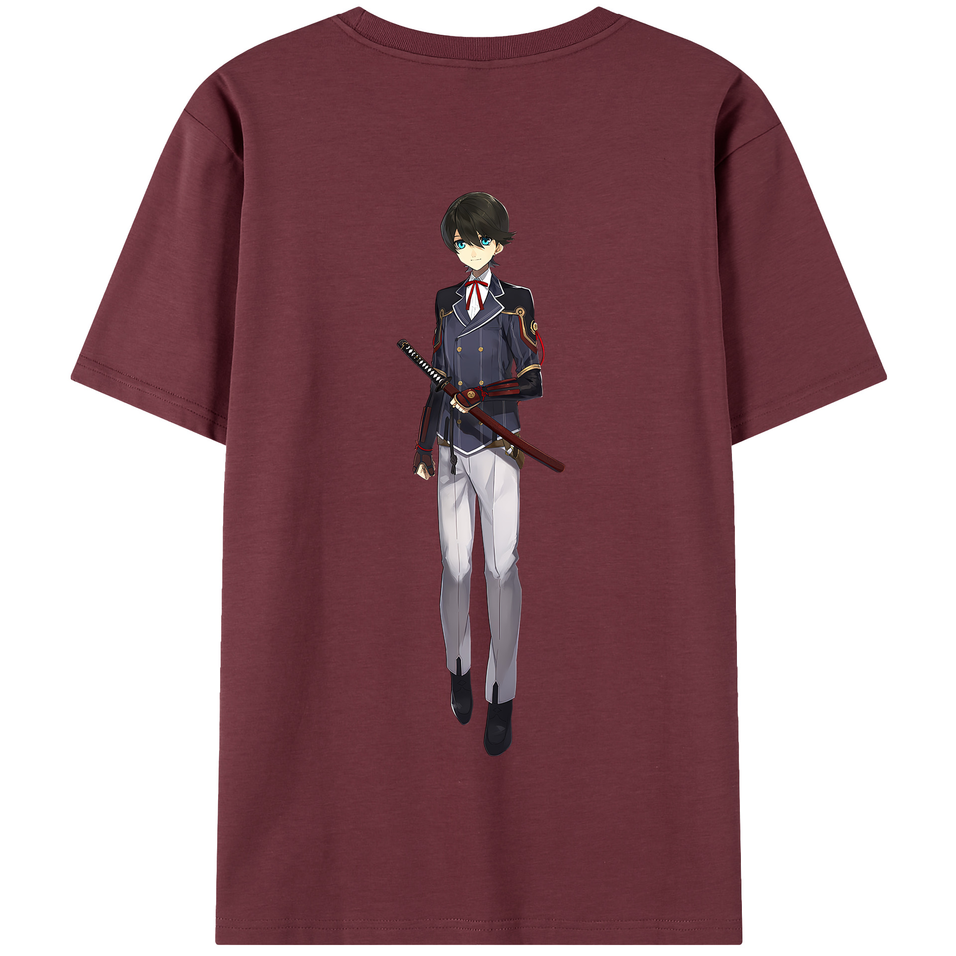 （画像用） 刀剣乱舞 Touken Ranbu 綿100％半袖Tシャツ（背面プリント）